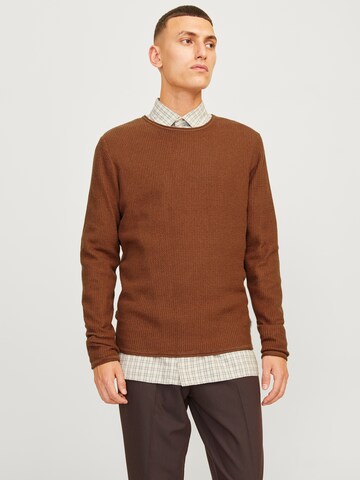 Pullover 'JJECooper' di JACK & JONES in marrone: frontale