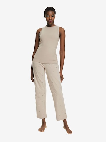 ESPRIT Pyjamabroek in Beige