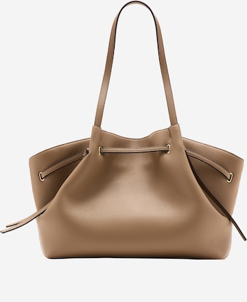MANGOShopper torba 'ROMINA' - smeđa boja: prednji dio