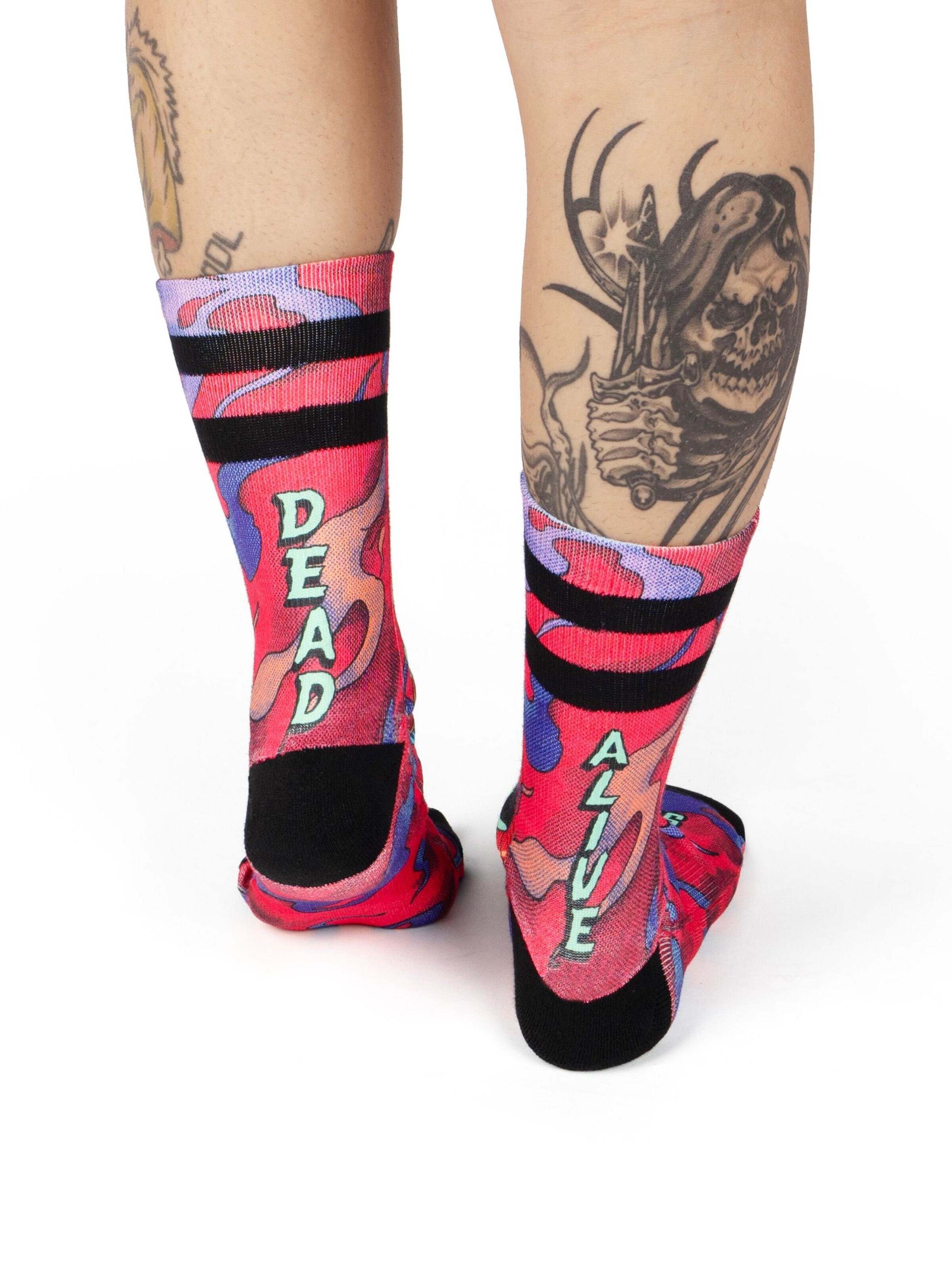 American Socks Socken 'Dead and Alive'‌‌‌ in Pink