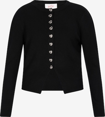 sweeties by leo Вязаная кофта в Черный: спереди
