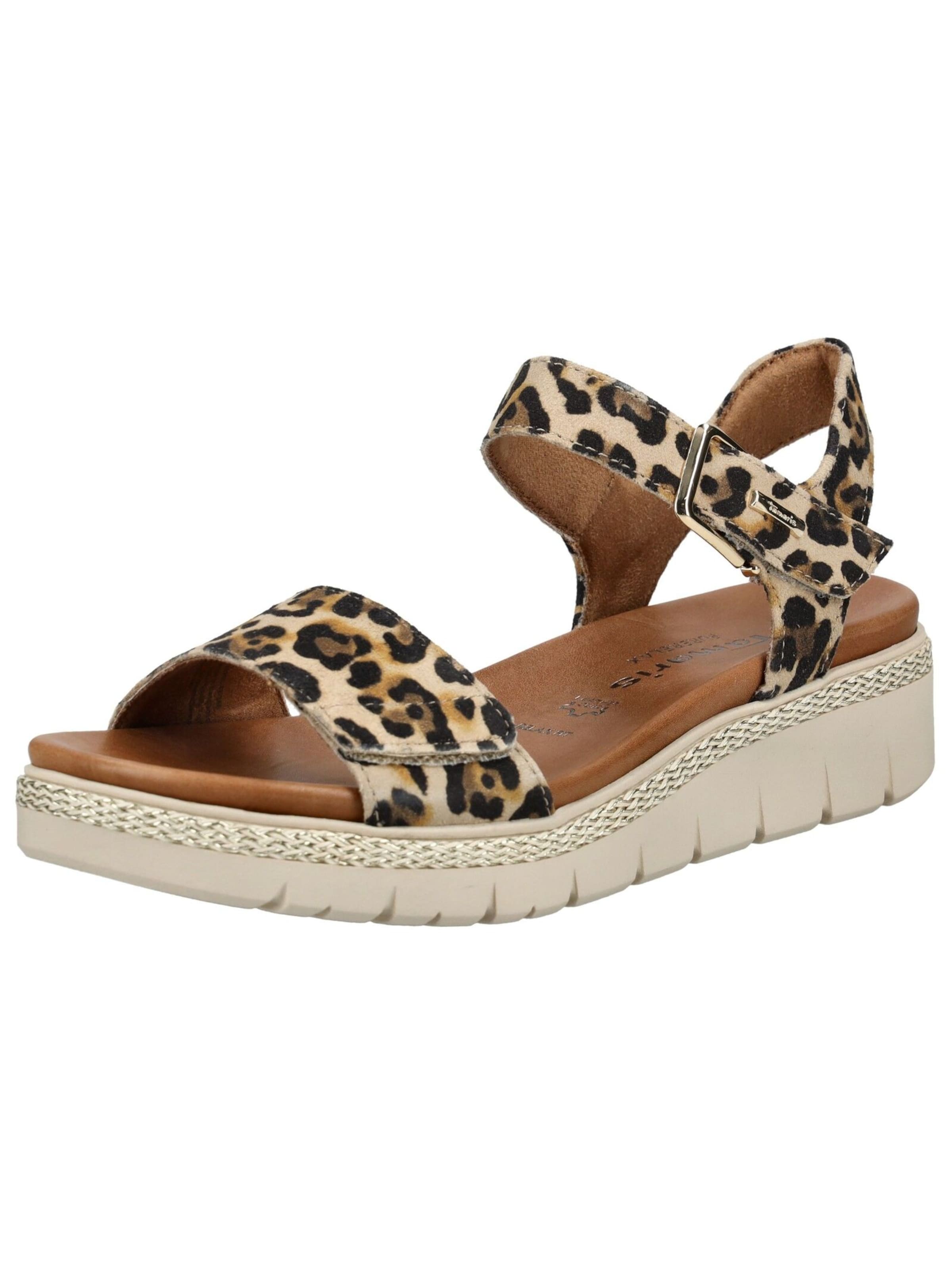 Sandales Tamaris en marron : devant