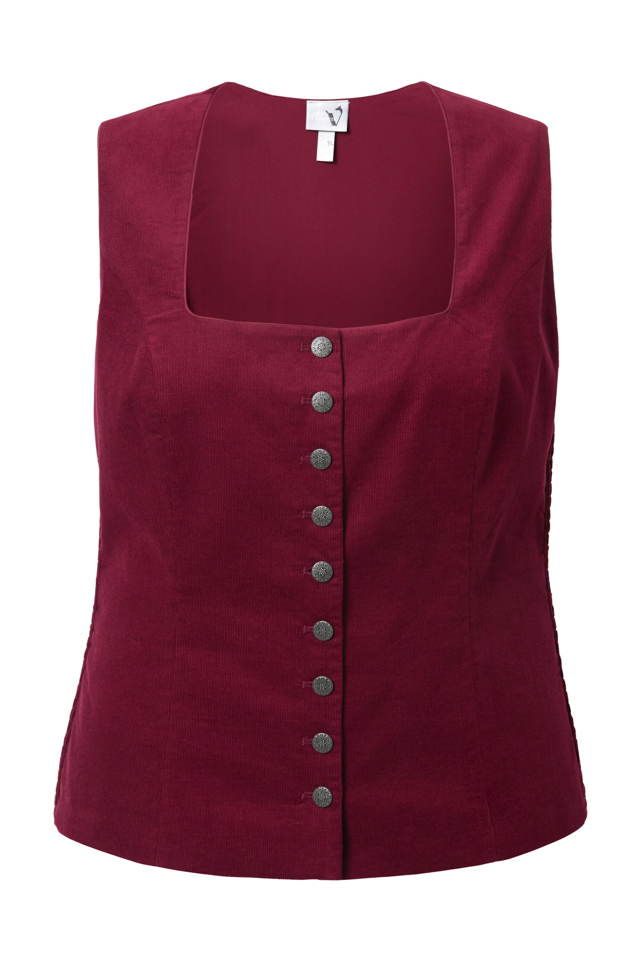 Ulla Popken Klederdracht blouse in Rood: voorkant