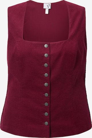 Ulla Popken Traditional blouse in Red: front