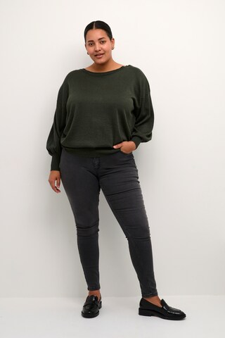 KAFFE CURVE Sweater 'Regitta' in Green