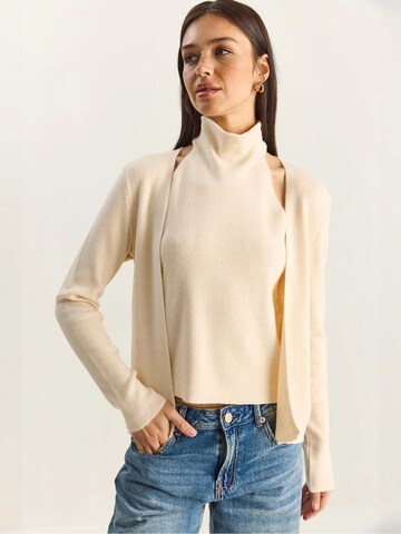 Bianco Lucci - Blusa 'Blusen' em bege