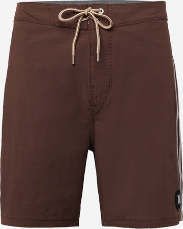 Regular Boardshorts Hurley en marron : devant