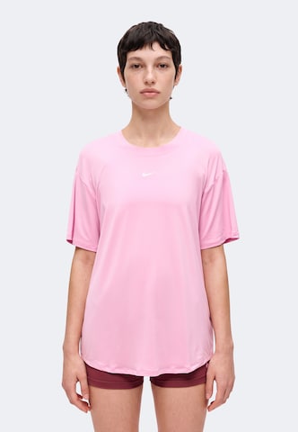 T-shirt fonctionnel NIKE en rose : devant