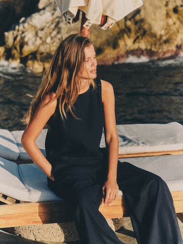 The Set Blouse in Blauw: voorkant