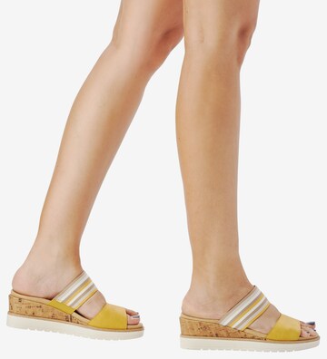 REMONTE Mules in Yellow: front