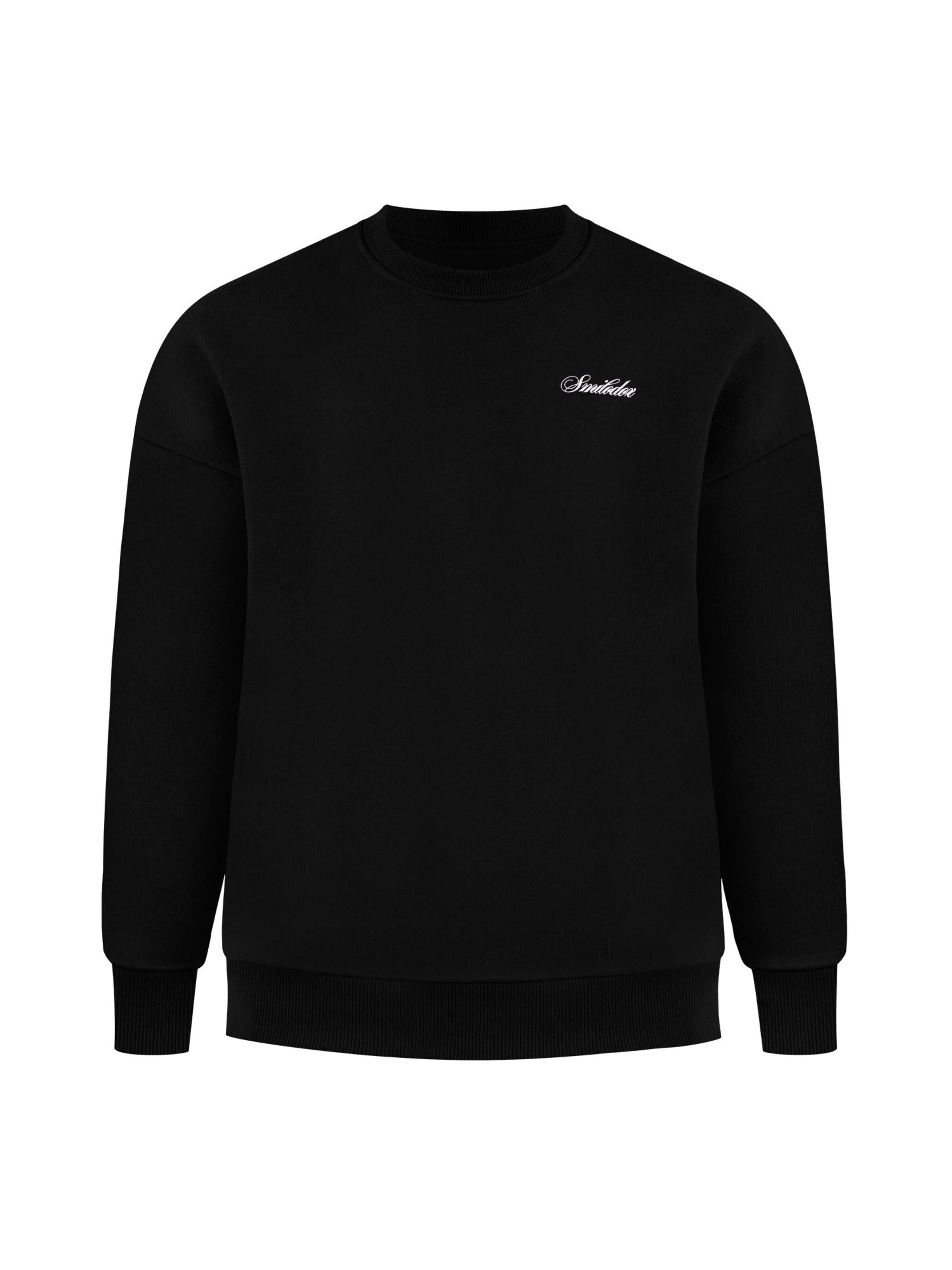 Smilodox Sweatshirt in Zwart: voorkant
