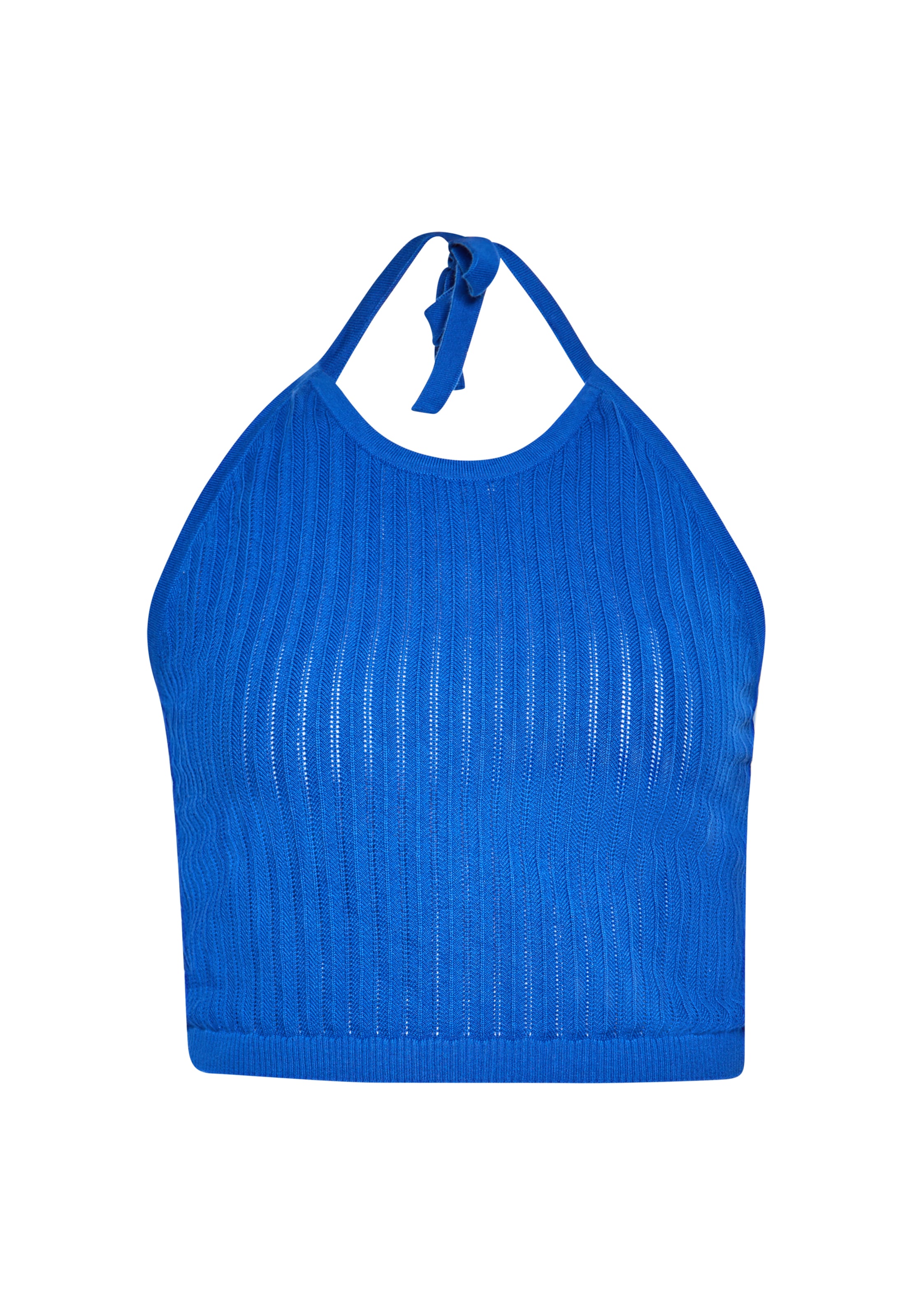 ebeeza Knitted Top in Blue: front