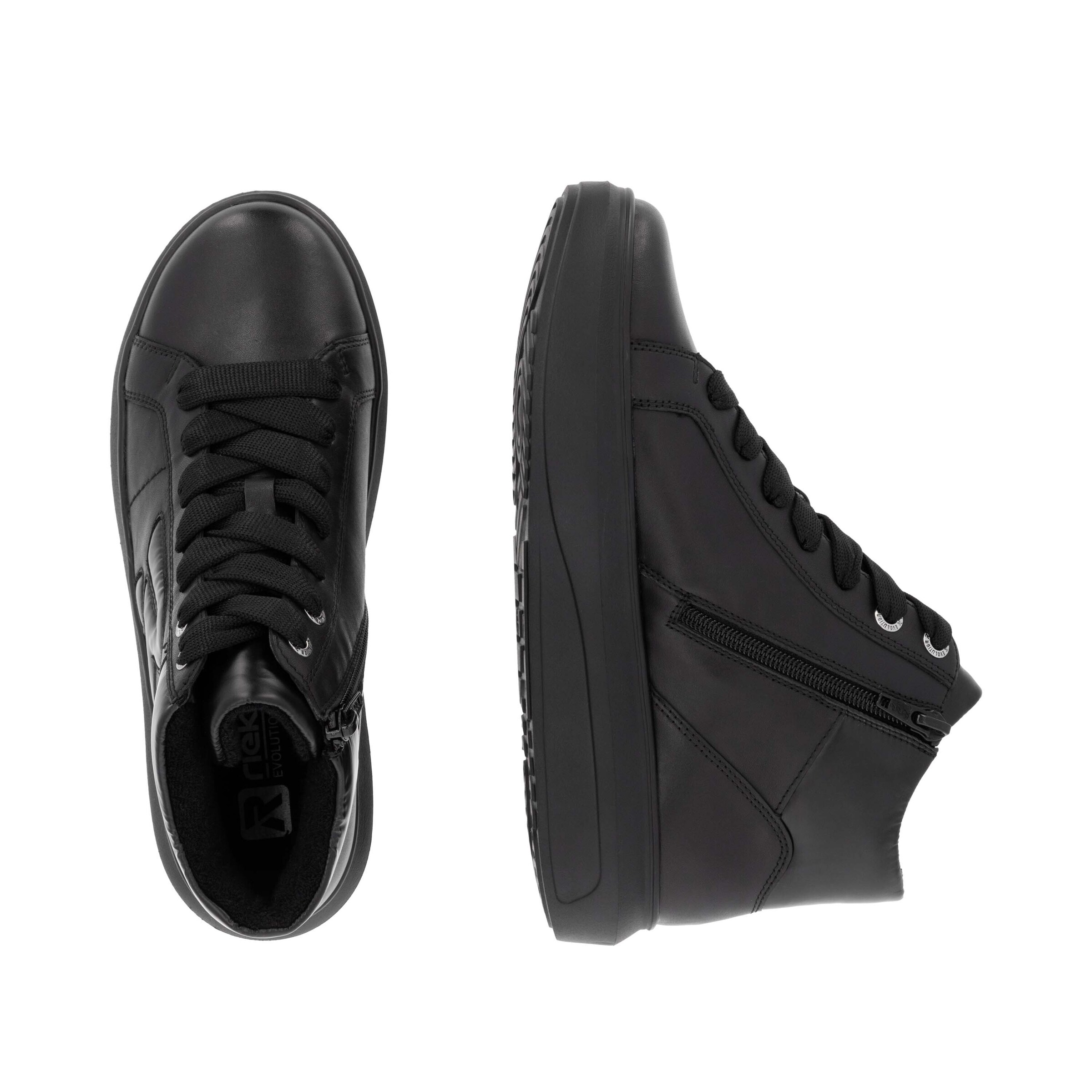 Baskets hautes ' W1270 ' Rieker Sport en noir