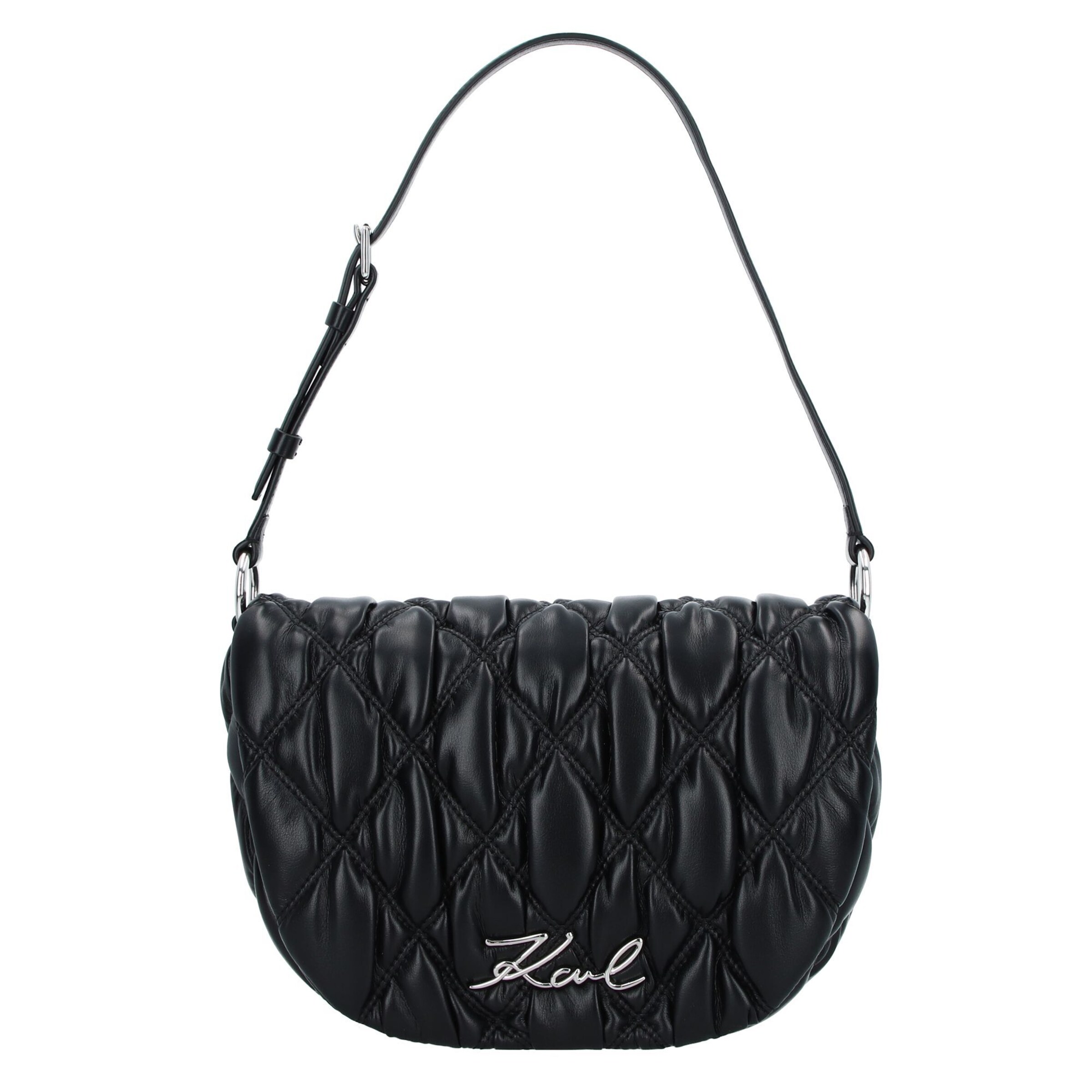 Karl Lagerfeld Shoulder Bag in Black: front