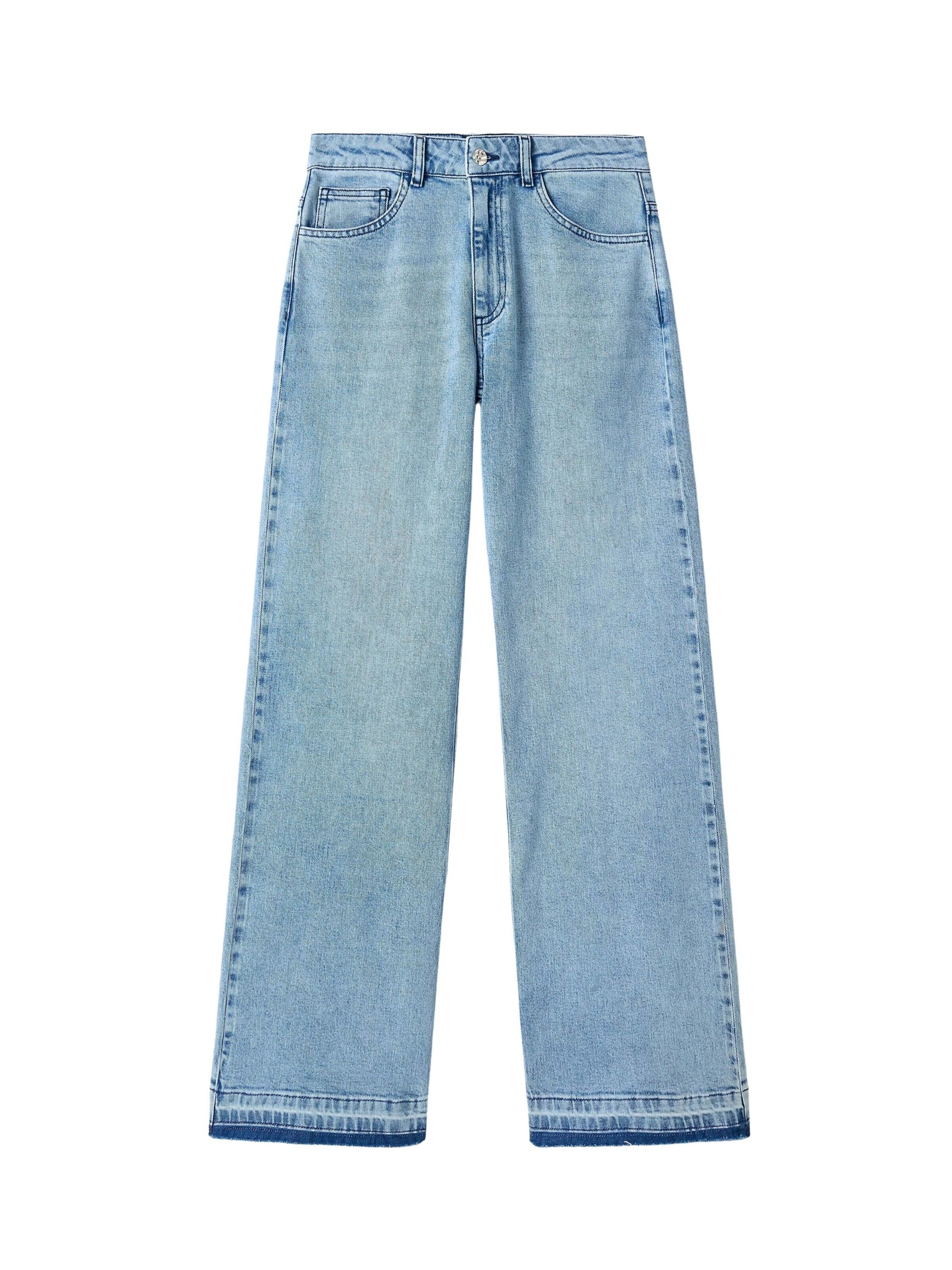 Wide Leg Jean adl en bleu : devant
