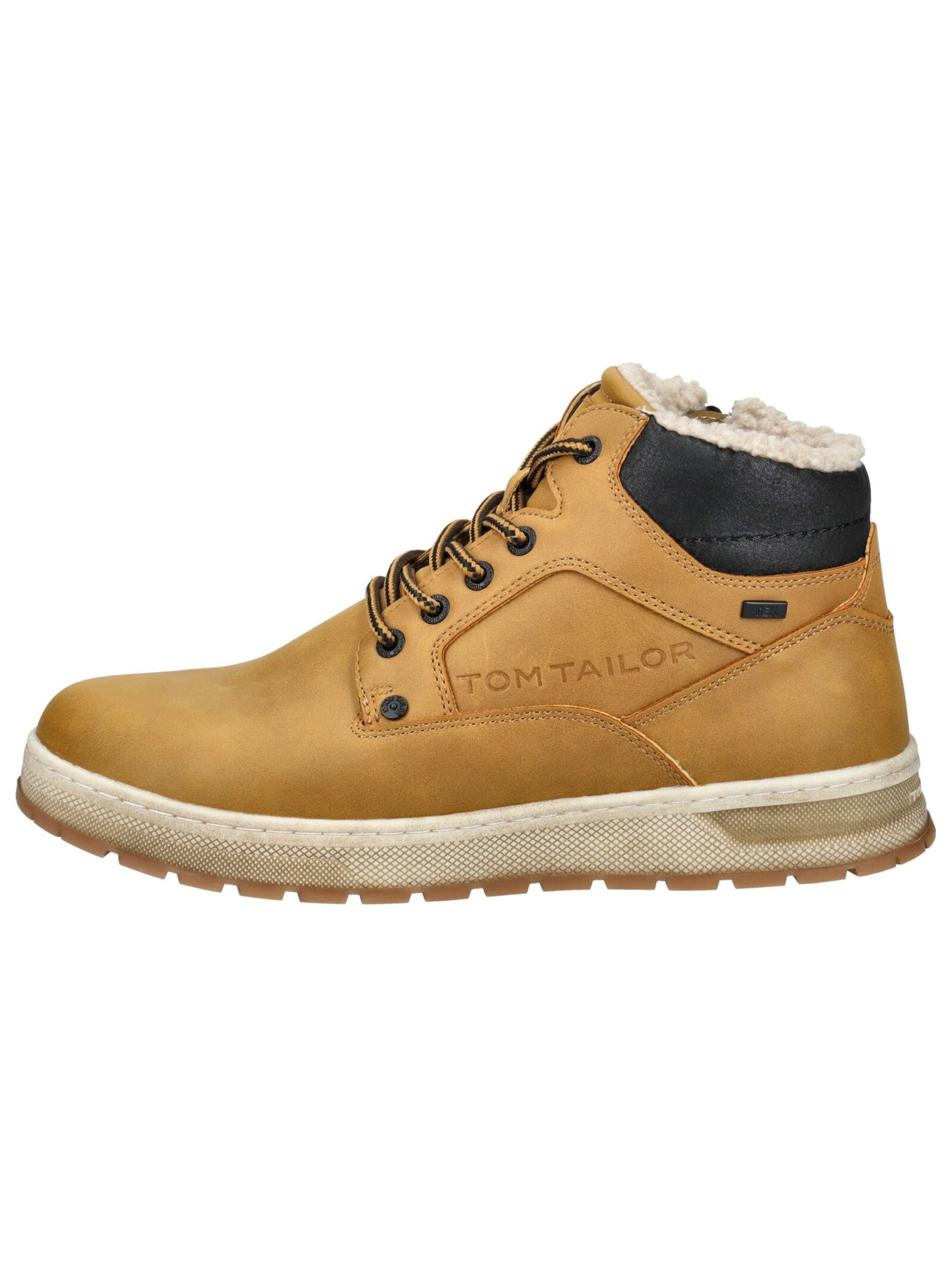 TOM TAILOR Schnürboots in Braun: Vorderseite