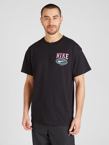 T-Shirt Nike Sportswear en noir : devant