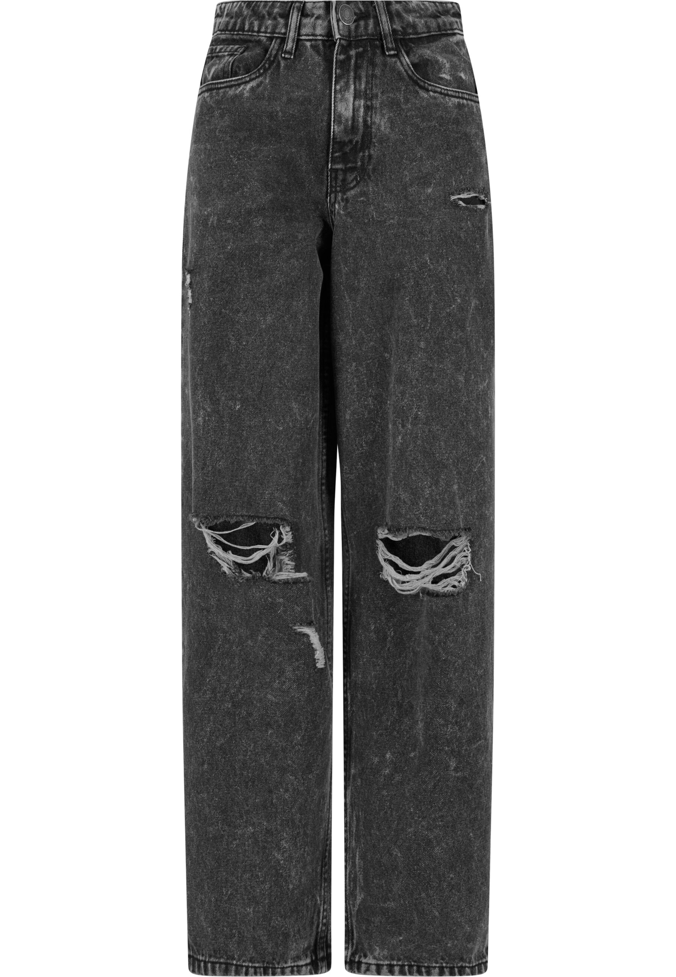 Urban Classics Jean 's Wide Leg Denim Pants ' ' en noir denim, Vue avec produit