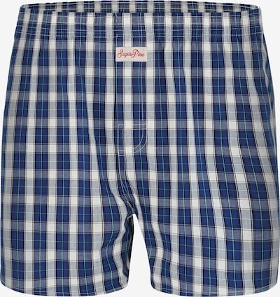 Sugar Pine Boxer shorts ' Checks 1901 ' in Blue / White, Item view