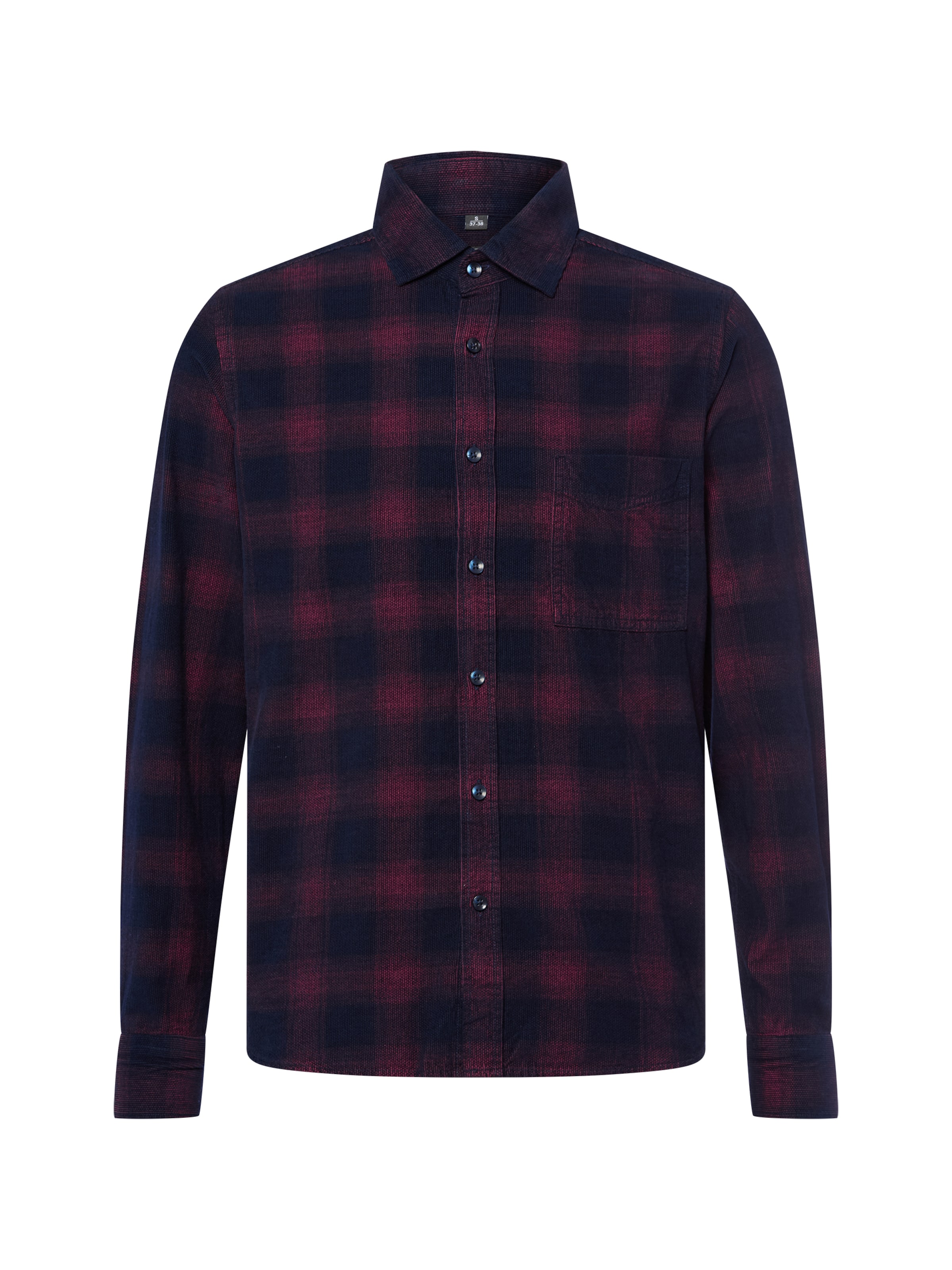 Nils Sundström Regular Fit Hemd in Blau: Vorderseite