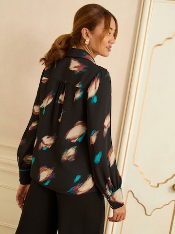 Chemisier love & roses en noir