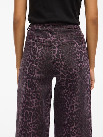 VILA Wide leg Jeans in Rood