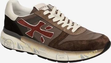 Chaussure à lacets Premiata en marron : devant