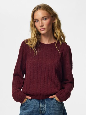 PIECES Pullover in Rot: Vorderseite