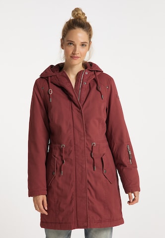 Parka d’hiver DreiMaster Vintage en rose : devant