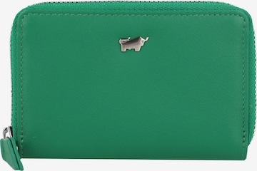 Braun Büffel Wallet 'Joy' in Green: front