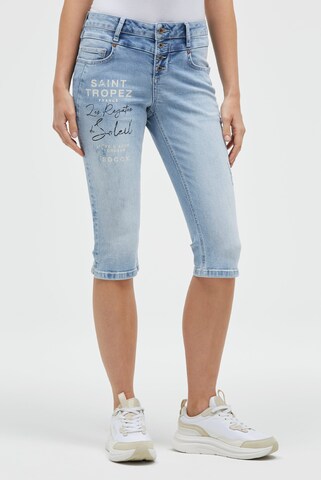 Soccx Regular Jeans in Blue: front
