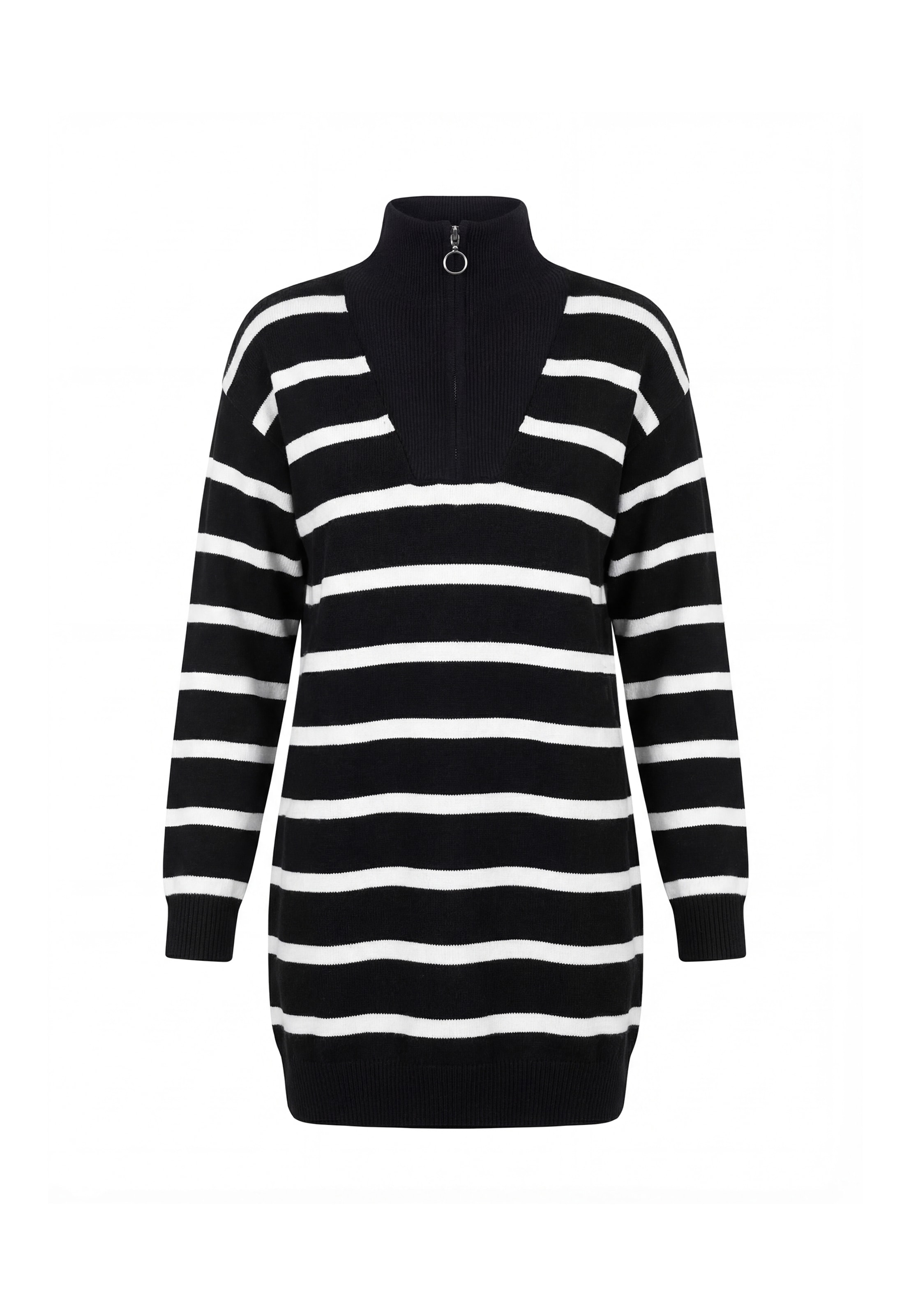 usha BLUE LABEL Gebreide jurk in Zwart: voorkant
