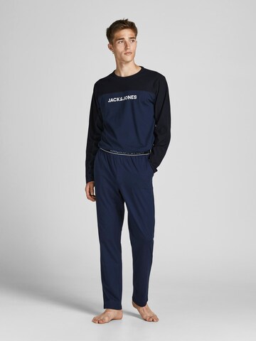 Pyjama long JACK & JONES en bleu : devant