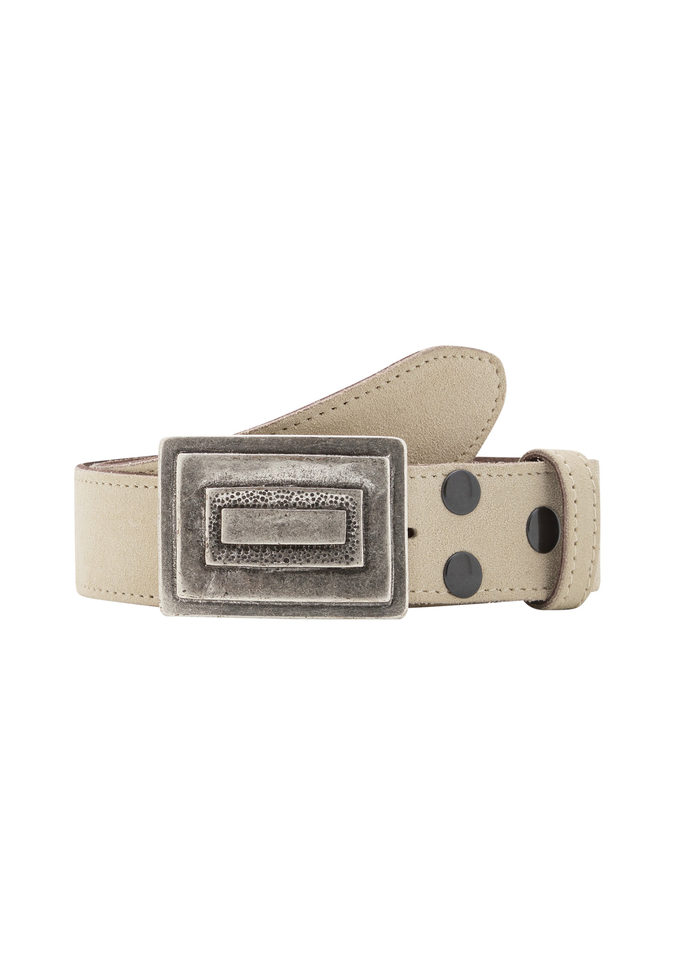 RETTUNGSRING by showroom 019° Belt in Beige: front