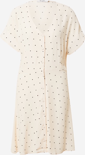 Rochie tip bluză NA-KD pe crem / negru, Vizualizare produs