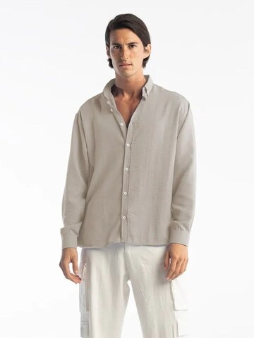Giesto Comfort fit Button Up Shirt 'Hemden' in Beige: front