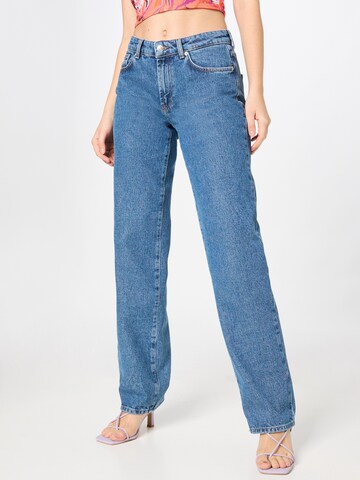 NEON & NYLON Wide leg Jeans in Blue: front