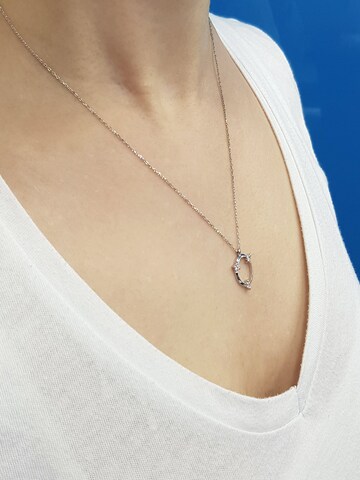 EinStein Diamant Necklace in Silver