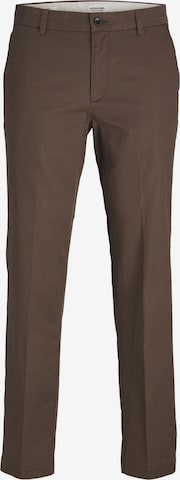 Regular Pantalon chino 'HEKTOR' JACK & JONES en marron : devant