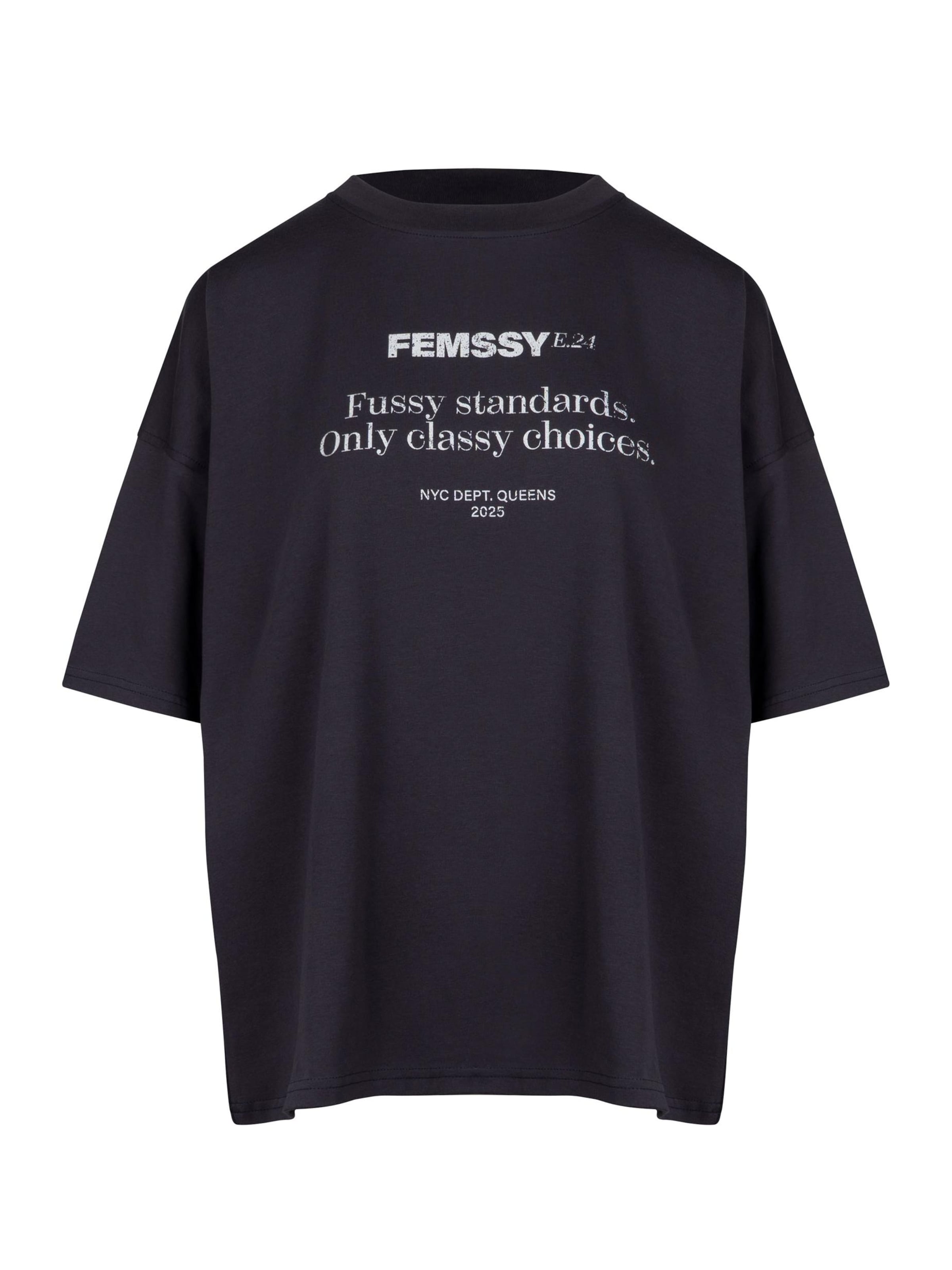 T-shirt FEMSSY en gris : devant