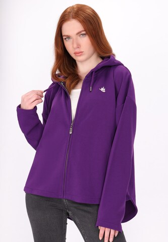 DreiMaster Vintage - Sudadera con cremallera en lila