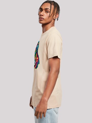 T-Shirt 'Dinosaurier Gamer' F4NT4STIC en beige