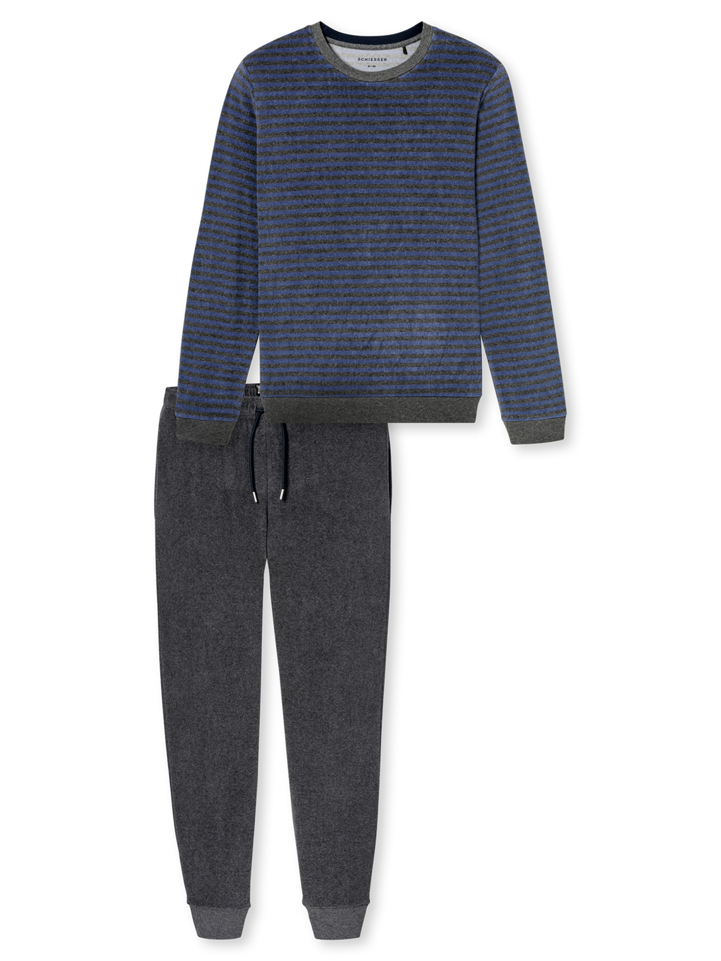 Pyjama long ' Casual Nightwear ' SCHIESSER en bleu : devant