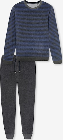 Pyjama long ' Casual Nightwear ' SCHIESSER en bleu : devant