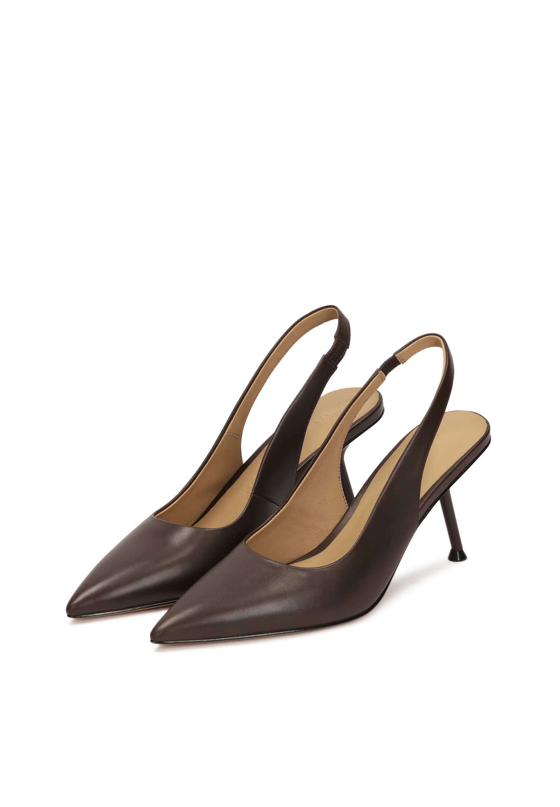 Escarpins à bride arrière Kazar Studio en marron