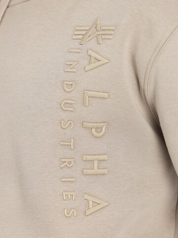 ALPHA INDUSTRIES Bluzka sportowa w kolorze beżowy