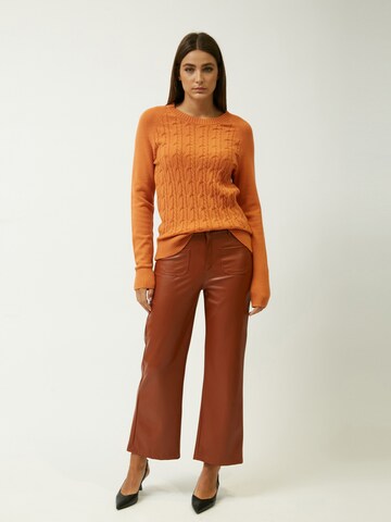 Influencer Pullover in Orange