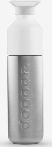 Dopper Drinking Bottle 'Solid Steel 490ml' in Grey: front