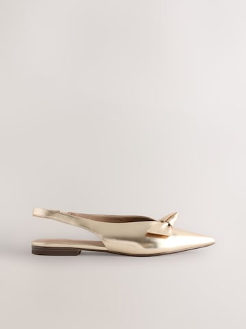 Next - Zapatos destalonado 'Forever Comfort' en oro