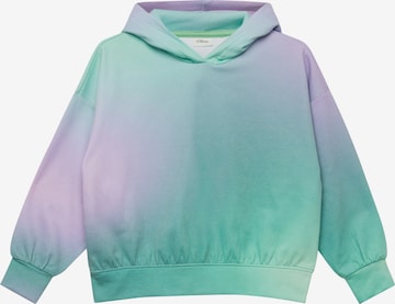 s.Oliver Sweatshirt in Groen: voorkant